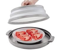 Protector de microondas -Cubierta para el horno y -reducido a microondas -Cubierta de salpicaduras -multifuncional, bandeja de vapor, pp resistente al calor sin miedo y material TPR hecho de material