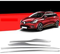 Protector de moldura para puerta lateral cromada para Renault CLIO 4 IV Hatchback/Estate de acero inoxidable (4 puertas) 2012+
