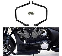 Protector de Motor Cromado para Motocicleta, Barras de Choque, Protector de Marco de Motor para Victory Cross Country Tour Cross Roads Magnum (Negro)