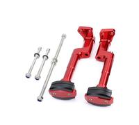 Protector De Motor Motocicleta Carenado Marco Deslizante Protección Contra Caídas Para Suzuki GSX250R GSX250 DL250 GW250 Control deslizante del marco de la motocicleta(B ROJO)