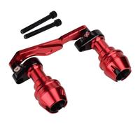 Protector de Motor Protectores de Motor para Motos Compatible con Yamaha Nmax 125/155/160 Turbo/Tech MAX Neo/Neo S. Tubo De Escape Modificado Barra Anticaída Y Bola Anticolisión(Red)