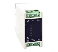 Protector de motor trifásico TVRD-380 Fase de voltaje, para relé con detector de inversión de fase, protección contra sobretensión de subtensión, reinicio automático, montaje en riel DIN (TVRD-380V)