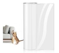 Protector de Muebles Gatos, 44CM * 3M Adhesivo Sofa Arañazo con 20 Tornillos,Pegatina Protectora Transparente Fácil de Instalar para Proteger Puerta Mesa Armario (44X3)