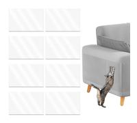 Protector de Muebles Gatos, 8 PCS Protector de Puerta Antirrayaduras para Perros, 15 * 30cm Protector Adhesivo para Sofa, Muebles y Puertas Ante los arañazos de Sus Mascotas, zocalo cocina