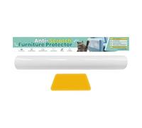 Protector de muebles para gatos Barrera adhesiva transparente, película de prevención de arañazos - Defensa de superficie duradera contra marcas de garras | Cobertura de pared, defensa del borde de la