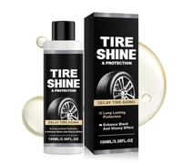 Protector de neumáticos de coche de 100 ml - Agente reparador de larga duración, acabado brillante de aspecto húmedo | Detalles automotrices para camiones, SUV, vehículos recreativos y automóviles, br