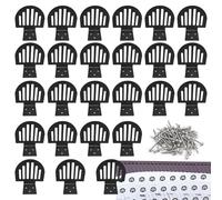 Protector de nieve para techos de metal, 25 unidades, topes de hielo de metal para techos, protección contra la nieve deslizante, para reservas de invierno, para evitar daños por hielo