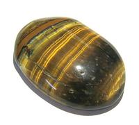 Protector de ojo de tigre 1,5 pulgadas cabujón Cristal Curación Positiva Energía Hombres Mujeres Regalo De Metafísica Gemstone Reiki Feng Shui prosperidad miedo salud riqueza Wicca de la meditación espiritual sabiduría éxito