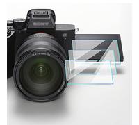 Protector de pantalla A7IV compatible con cámara Sony Alpha 7 IV, FANZR 0.3mm dureza 9H antihuellas de vidrio templado (paquete de 3)