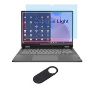 Protector de pantalla antiluz azul para Lenovo IdeaPad 5/5i/12.7X 2 en 1 e IdeaPad Flex 5 Chromebook Plus de 14 pulgadas con pantalla táctil, filtro antihuellas dactilares antirreflejos con bloqueo de