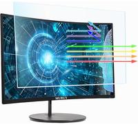 Protector de pantalla antirreflejos de luz azul para monitor de TV de escritorio diagonal de 31.5 pulgadas y 32 pulgadas, monitor de pantalla ancha estándar/curvado/táctil, filtro UV de luz azul