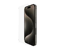 Belkin ScreenForce TemperedGlass protector de pantalla para iPhone 16 Pro, claridad y nitidez cristalinas, antiarañazos, ultrafino, aplicación sin burbujas, cristal templado para iPhone 16 Pro