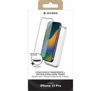 Protector de pantalla BIG BEN para iPhone 15 Pro, vidrio templado transparente