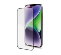 Protector de pantalla Celly Fullglass para Apple iPhone 15 Plus, vidrio templado 9H, negro transparente