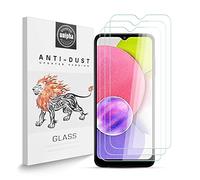 Protector de Pantalla Compatible con Samsung Galaxy A03s [3-Pack], 9H Dureza Vidrio Templado, 2.5D Alta Definicion Alta Sensibilidad, Antiarañazos Protector de Pantalla