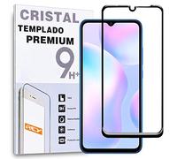 Protector de Pantalla Curvo para XIAOMI REDMI 9A - REDMI 9C - REDMI 9AT - REDMI 10A, Negro, Cristal Vidrio Templado Premium, 3D / 4D / 5D, Anti Roturas