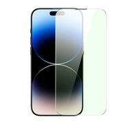 Protector de pantalla de cristal templado para iPhone 14 Pro Max, pantalla completa de 0,3 mm, con filtro antiluz azul.