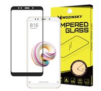 Protector de pantalla de cristal templado Wozinsky de adhesivo completo, súper duradero, con cobertura total y compatible con para Xiaomi Redmi 5, negro