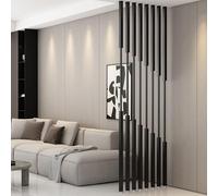 Protector de Pantalla de privacidad de Pared - Columna de separación Independiente Moderna 5/8 Piezas - Poste divisorio de habitación de Metal para Sala de Estar y Dormitorio(8pcs-A,230cm/91in/7.5ft)