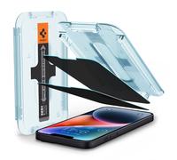 Protector de pantalla de privacidad de vidrio templado Spigen para iPhone 13 Pro Max, Glas.Tr "Ez Fit", paquete de 2 unidades