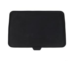 Protector de pantalla de silicona para pantalla TM7 con arañazos y agua para resistencia a salpicaduras para uso en cocina, fácil de limpiar e higiénico, cubierta negra (negro)