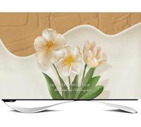 Protector de pantalla de TV, protección solar y polvo para pantallas de interior de 24 a 65 pulgadas, monitores curvos o de escritorio, decoración ideal para sala de estar