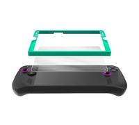 Protector de pantalla de vidrio templado con marco de guía para ROG Ally X Consola Película Protectora de Pantalla Alineación Marco Herramienta Accesorios (Herramienta individual)