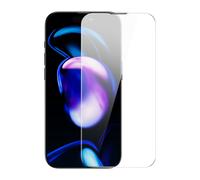 Protector de pantalla de vidrio templado de cobertura total para iPhone 14 Pro con cubierta para altavoz de 0,3 mm.