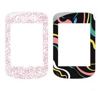 Protector de pantalla de vidrio templado para Bsc200s Bsc300t Bike Computer HD Clear 9H Dureza 2.5D borde redondeado película a prueba de explosiones Sakura color rosa (rosa + negro)