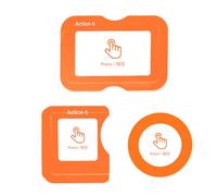 Protector de pantalla de vidrio templado para DJI Osmo Action 6, 2 juegos de película transparente HD con dureza 9H, cubierta protectora antiarañazos con herramienta de instalación para lente de