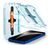 Protector de pantalla de vidrio templado Spigen para iPhone 12/12 Pro, ajuste fácil, paquete de 2 unidades