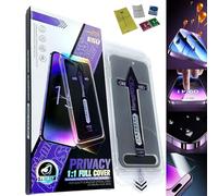 Protector de pantalla invisible para iPhone, sin polvo, sin burbujas, para iPhone X-15 Pro Max, instalación con un solo clic, anticaídas y resistente al desgaste (película de privacidad, 13 PRO)