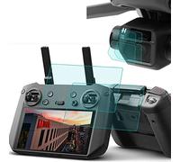 Protector de pantalla para DJI Mavic 3 Monitor Control Remoto y Filtro/Lente, PCTC Vidrio Templado 0.3mm Dureza 9H Protector de lente Accesorio Antiarañazos Anti-Burbuja Cobertura Completa [2+2 Pack]