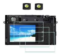 Protector de Pantalla para Fujifilm X100VI X100V Fuji Film X-100V X-100VI y Réflex Digitales,ULBTER 0,3 mm Dureza 9H Vidrio Templado Antiarañazos Antihuellas Antiburbujas Antipolvo, 3 Unidades
