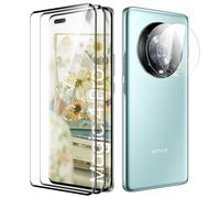 Protector de Pantalla para Honor Magic 4 Pro Cristal Templado Completa [Caso Amistoso][Ultra HD][De Punta a Punta][Sin Burbujas][Anti-Scratch][Sensible al Tacto][2+2 Piezas]