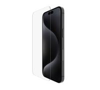 Belkin ScreenForce TemperedGlass protector de pantalla para iPhone 16 Pro Max, claridad y nitidez cristalinas, antiarañazos, ultrafino, aplicación sin burbujas, cristal templado iPhone 16 Pro Max
