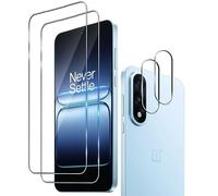 Protector de Pantalla para OnePlus Nord 5 5G + Cámara Cristal Templado | Wookfiss 2 Piezas Vidrio Templado + 2 Piezas Protector de Lente de Cámara, 9H Dureza Ultra Resistente Sin Burbujas