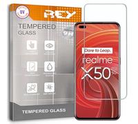 Protector de Pantalla para OPPO REALME X50 Pro 5G - OPPO REALME 6 - REALME V15 - OPPO RENO6 - RENO8 - REALME 10 4G, Cristal con Doble Protección UV, Vidrio Templado Premium 9H+