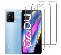 Protector de Pantalla para realme Narzo 50A, [3 Unidades] Cristal Templado para realme Narzo 50A,Vidrio templado 9H,Sin Burbujas, Alta Definicion,Anti-Arañazos