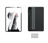 Protector de pantalla para RedMagic Astra, película de vidrio templado con protector de lente, película protectora de pantalla 9H, recambio para protector de pantalla (Juego de tres piezas negro)