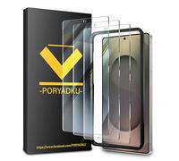 Protector de Pantalla para Samsung Galaxy S25 Ultra 3 Piezas, Marco De Instalación, Soporte Desbloqueo Huellas, Sensible al Tacto, HD Transparente Samsung S25 Ultra 5G Vidrio Templado