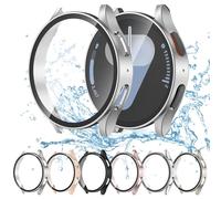 Protector de Pantalla para Samsung Galaxy Watch 7 40mm,Cristal Vidrio Templado Incorporado Alta Sensibilidad,Película de Vidrio Templado Antivaho Resistente a Los Arañazos y Cubierta Protectora de PC