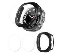 Protector de Pantalla para Samsung Galaxy Watch Ultra 47mm, 2 Unidades Cristal Templado HD Protector Reloj con 1 Estuche para Reloj compatible con Samsung Galaxy Watch Ultra 7 6 Classic