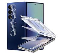 Protector de Pantalla para Samsung Galaxy Z Fold 7 5G Cristal Templado+ Protector de Lente de Cámara, Cobertura Total Vidrio Templado [9H Dureza] HD Film Cristal Templado