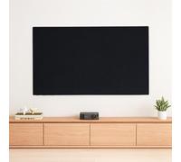Protector de pantalla para televisor, funda elástica de tela cómoda y ajustable, funda para TV, tejido suave al tacto y transpirable de primera calidad para televisores-Black||100in