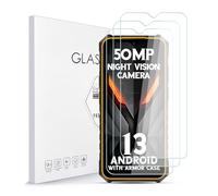 Protector de Pantalla para Ulefone Armor X13 Cristal Templado [3 Piezas], Dureza 9H, Antiarañazos, Antihuellas, Sin Burbujas, Ultra Resistente, Fácil de Instalar