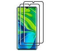 Protector de Pantalla para Xiaomi Mi Note 10 [2 Unidades] Vidrio Templado, Borde Curvo 3D, Cobertura Total Película Templada, Dureza 9H, Antiarañazos, Sin Burbujas, HD Vidrio Templado