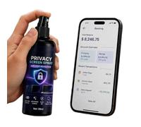 Protector De Pantalla Privado Líquido Antirreflejos Claro Secado Rápido | Spray Privacidad Antiespía Pantalla Móvil Para Interior Oficina Cafetería Trabajo Reuniones Estudio Unisex