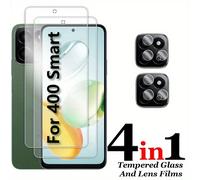 Protector de pantalla transparente 4 EN 1 2+2 para Honor 400, película de lente de cámara inteligente, vidrio templado para Honor 400 Smart