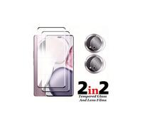 Protector de pantalla y lente de cámara curvo 3D 4 en 1 para Honor Magic7 6 5Pro Lite X9c X9a400 300 200Pro100 90Magic4 - Compatible con